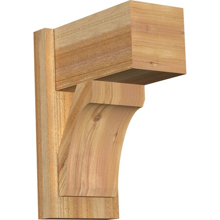 Ekena Millwork Legacy Block Rough Sawn Outlooker, Western Red Cedar, 8"W x 14"D x 18"H OUT08X14X18LEC05RWR